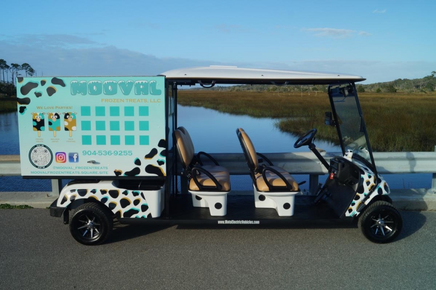 Custom Vinyl Golf Cart Wrap Moto Electric Vehicles