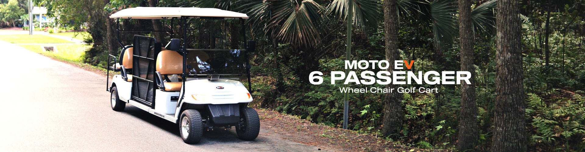 MotoEV 6 Passenger Wheel Chair Golf Cart