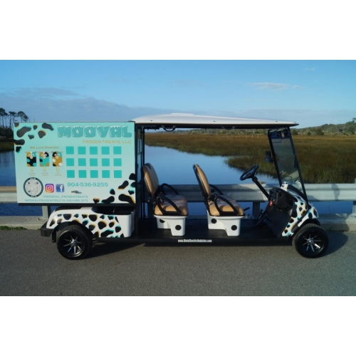 Custom Vinyl Wrap Golf Cart image 5