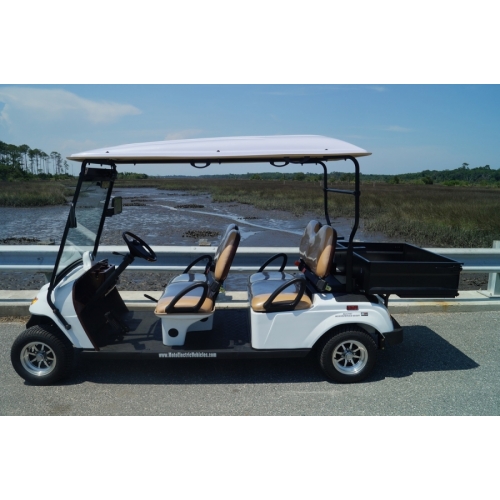 MotoEV 4 Passenger Utility Street Legal Golf Cart left side