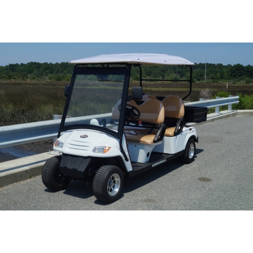 MotoEV 4 Passenger Utility Street Legal Golf Cart white