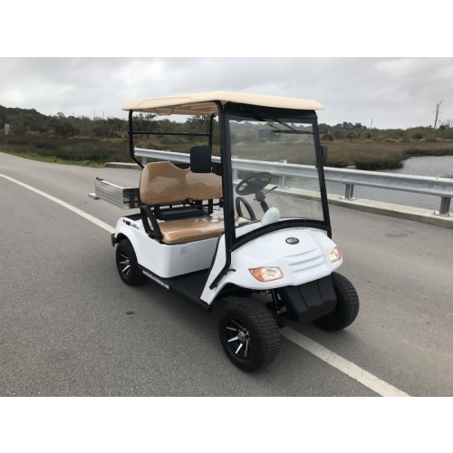 MotoEV Electro Neighborhood Buddy 2 Passenger Utility Street Legal Golf Cart white