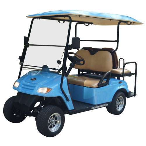 MotoEV 4 Passenger Golf Cart (Back to Back)- Non Street Legal