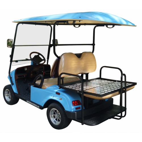 MotoEV 4 Passenger Golf Cart (Back to Back)- Non Street Legal back view
