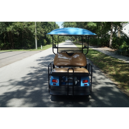 MotoEV 4 Passenger Golf Cart (Back to Back)- Non Street Legal back outdoors