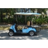 MotoEV 4 Passenger Golf Cart (Back to Back)- Non Street Legal left side outdoors