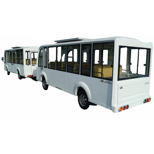 MotoEV Electro Transit Buddy 28 Passenger Hard Door Tram image 3
