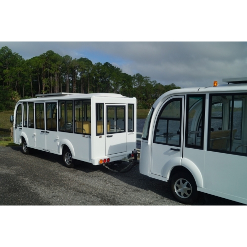 MotoEV Electro Transit Buddy 28 Passenger Hard Door Tram image 5
