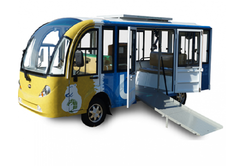 MotoEV Electro Transit Buddy 15 Passenger Hard Door Wheelchair Shuttle