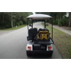 MotoEV Electro Neighborhood Buddy 3 Passenger EMS Street Legal Golf Cart storage back white